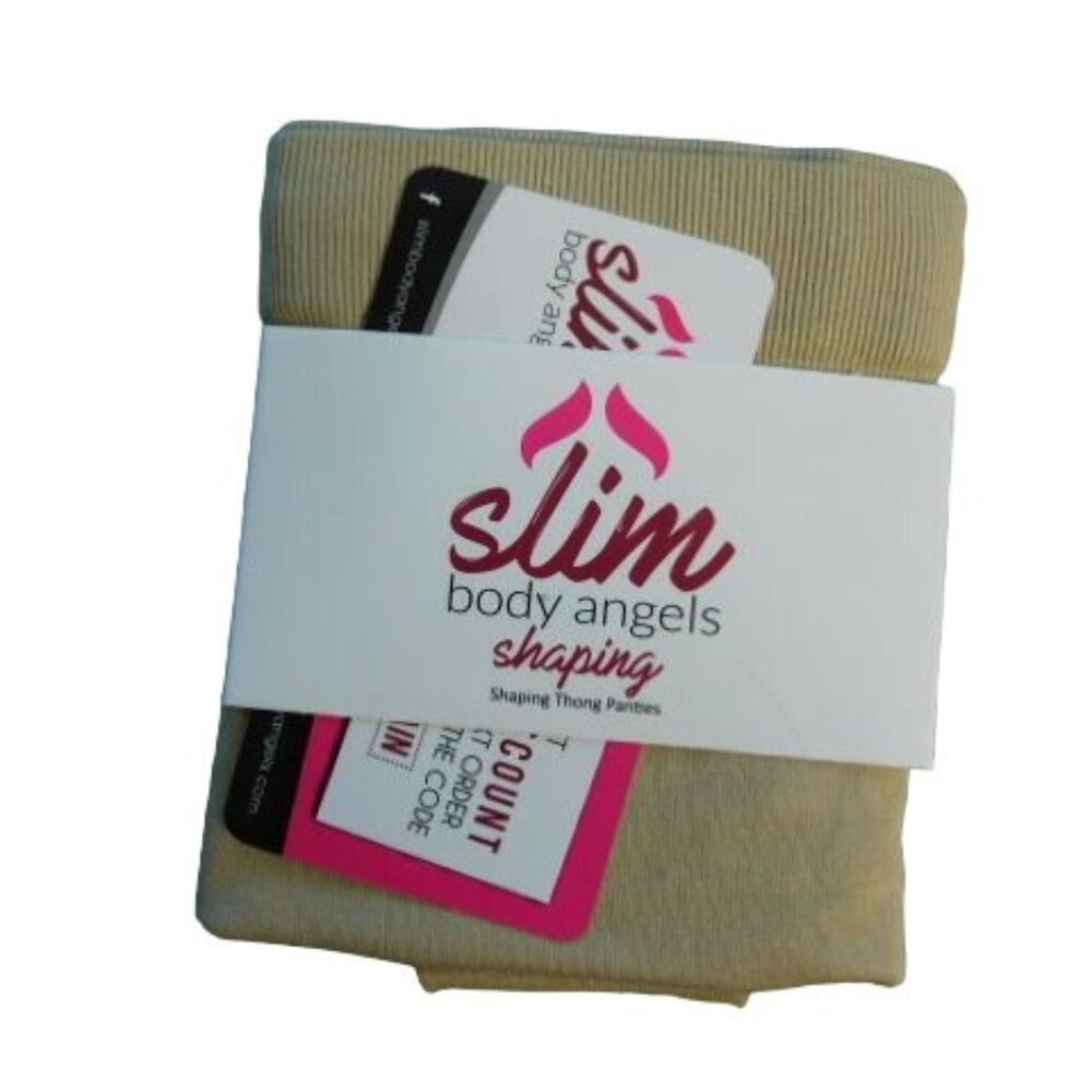 Slim Body Angels Size 3XL Plus Size High Waisted Shaper Panties Beige NEW